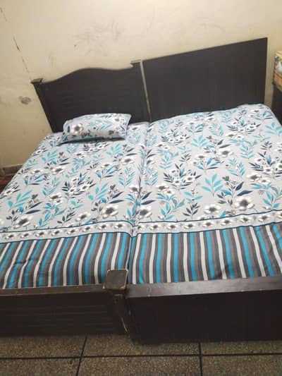 2 Single Beds With Matress