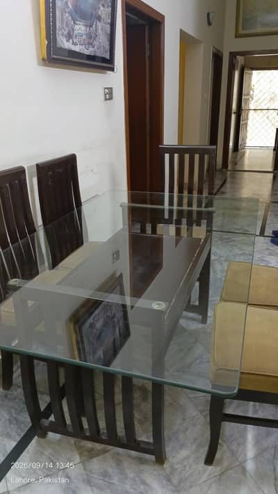dining table, 6 chair