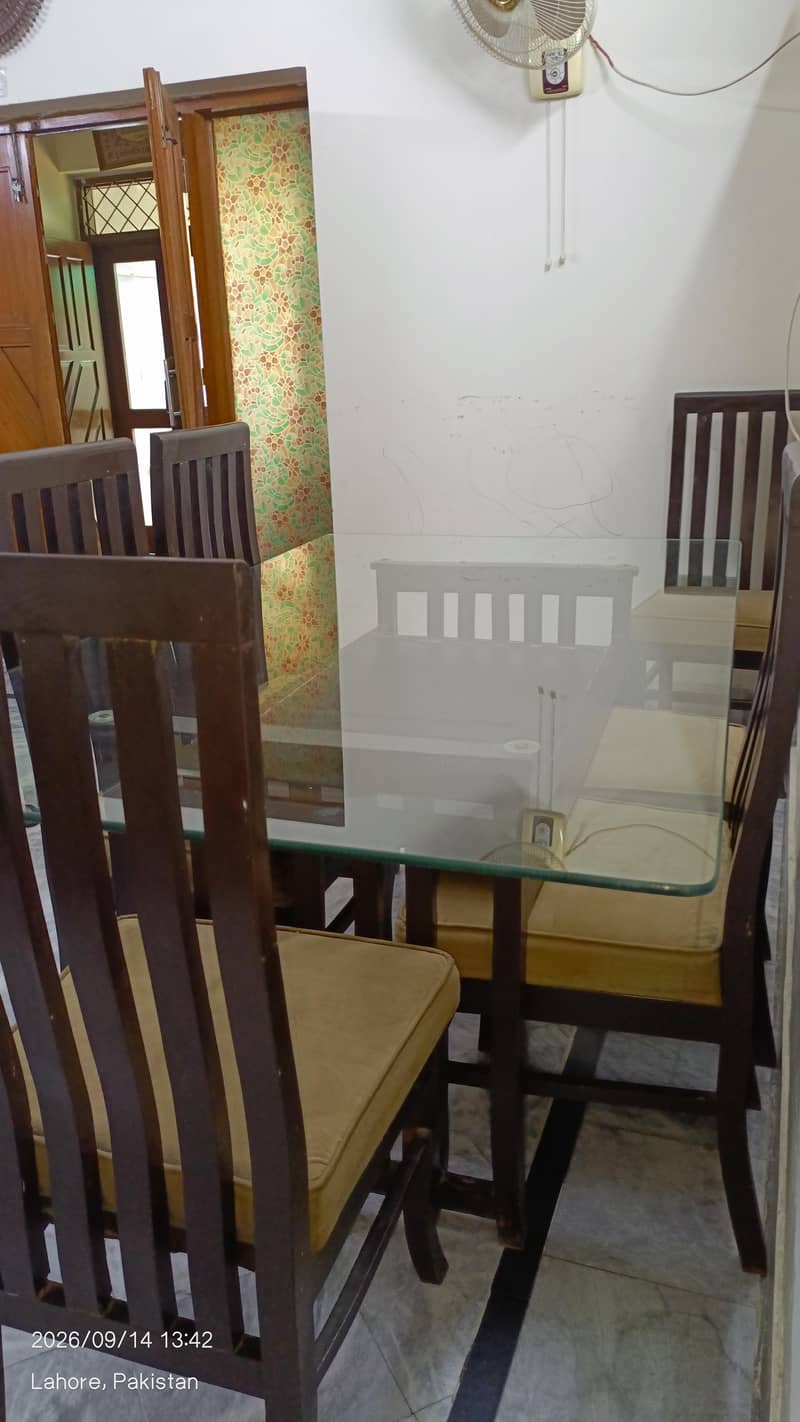 dining table, 6 chair 5