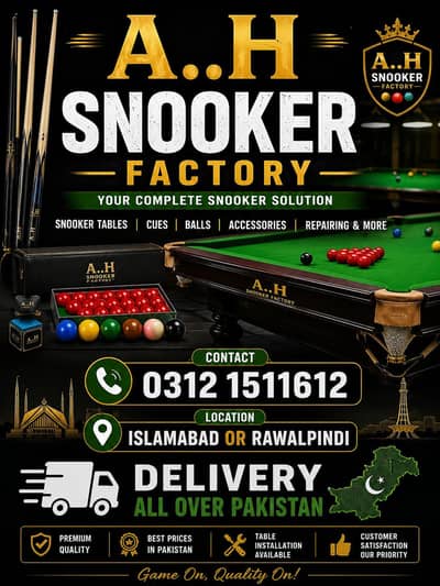 Snooker Table/Foosball/Pool Table/Carrom/table tennis/Snooker