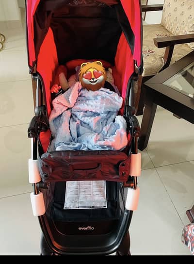Baby pram plus car seat/carry cot (imported)