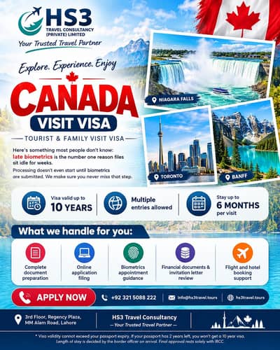 Canada Visit Visa Multiple Entries - Visa Services - Visa Consultant