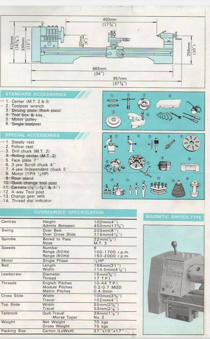 Lathe machine kharad machine 4
