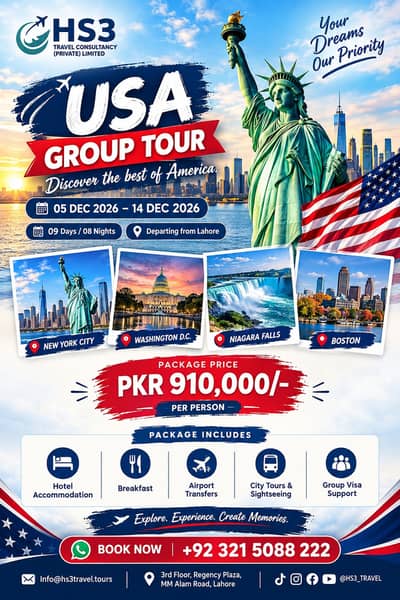 USA Group Tour _ Tourist & Family Visa _ Visit Visa Services