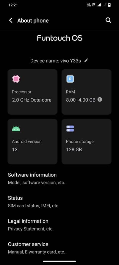 Vivo Y33s