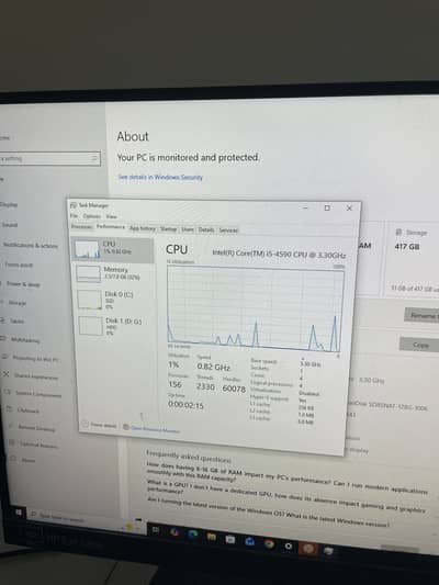 Lenovo with Graphic card | Gaming pc with 22inch border less screen