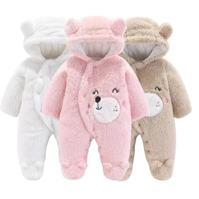 ​Cute Baby Warm Winter Romper Soft Quality