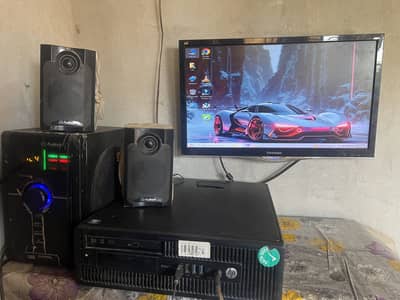 HP PC , Monitor with HDMI And Boffer