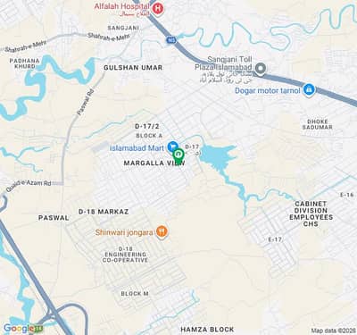Plot For Sale 30x70 D17 Margla View Housing Society Islamabad