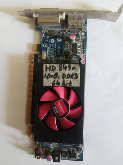 AMD RADEON 8490 1GB DDR3 Graphics card And 128gb SSD for sale