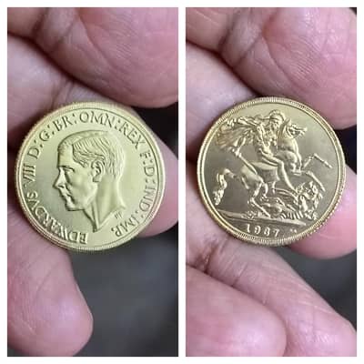 Ancient Gold Plated Collectible Coins, Antique, Old & Rare Coin