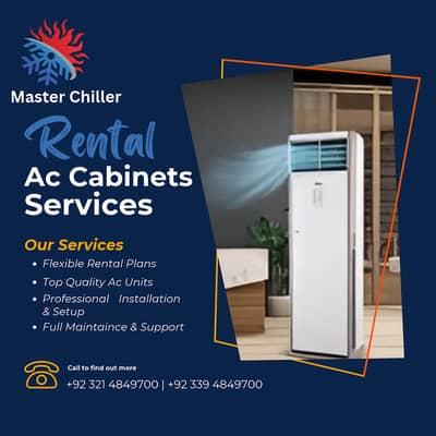 Rental Ac Cabinets in Lahore Master Chiller