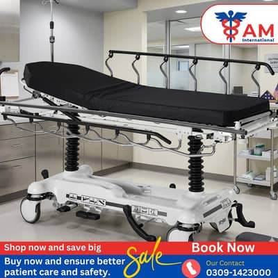 Stretcher trolley/ emergency trolley / hospital patient stretcher