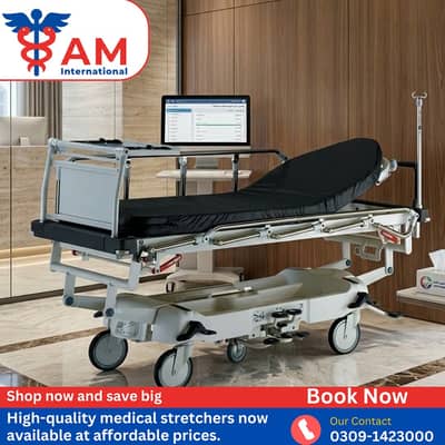 Stretcher trolley/ emergency trolley / hospital patient stretcher