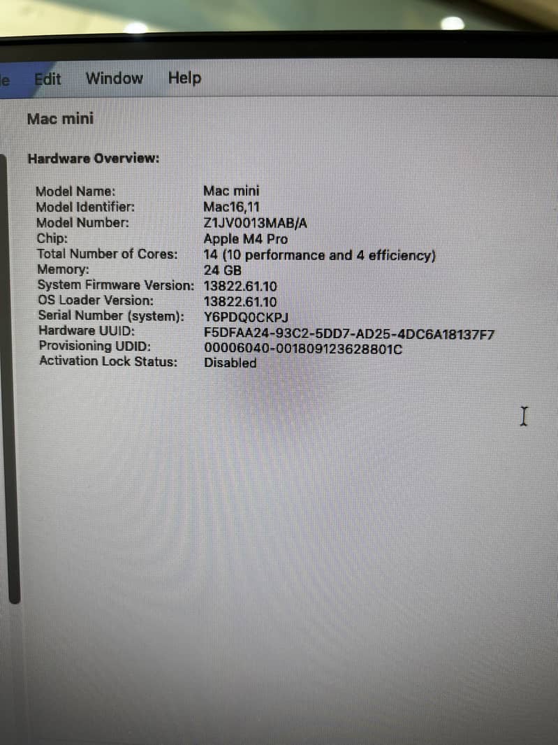 MacMini M4 Pro 24/1TB 2