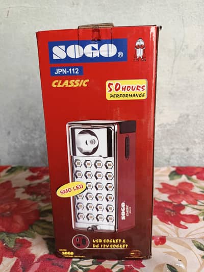 Original Sogo Rechargeable Light - 100% Original With Box