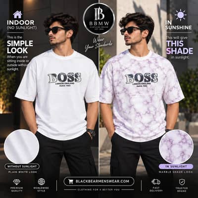DOUBLE SHADE  COLOR CHANGING T SHIRT -PREMIUM QUALITY