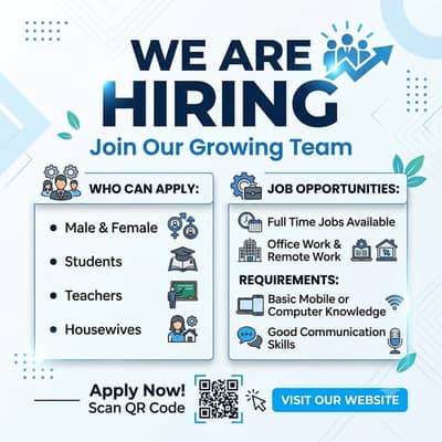 we are hiring for homebase or office base jobs
