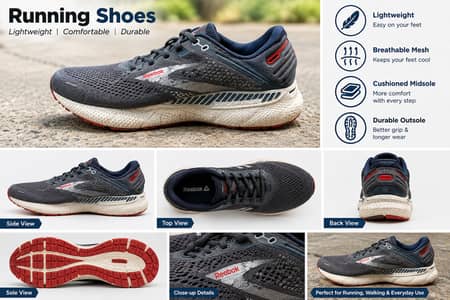 Reebok Men’s Running Shoes – Lightweight & Comfortable