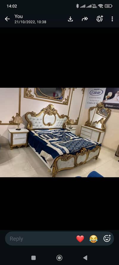 Complete Bedroom Set – Bed, Cupboard & Side Tables | Good Condition