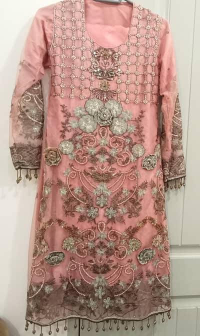 pink net frock