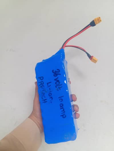 Lithium Battery 36v 10Ah With Charger 42v 2Ah