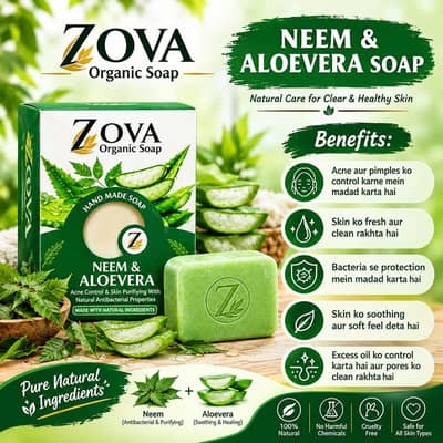 Zova Neem Aloe vera Organic Soap