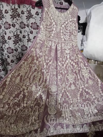 Bridal maxi heavy work