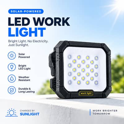 Solar-Powered Work Light (Model W7120-2)