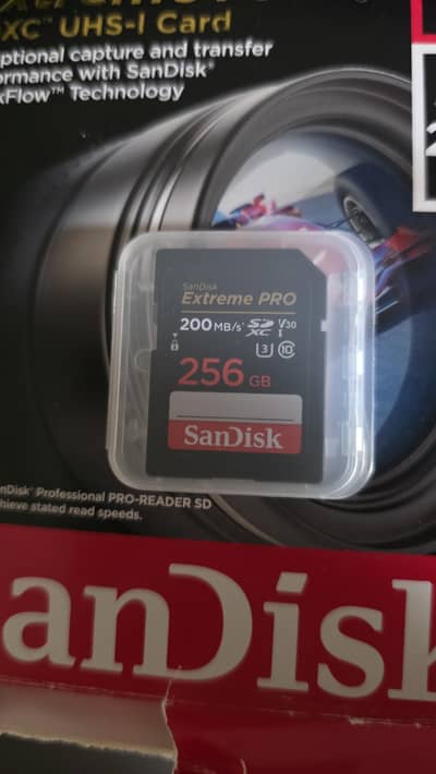 SanDisk 256GB Extreme PRO Memory Card – 200MB/s
