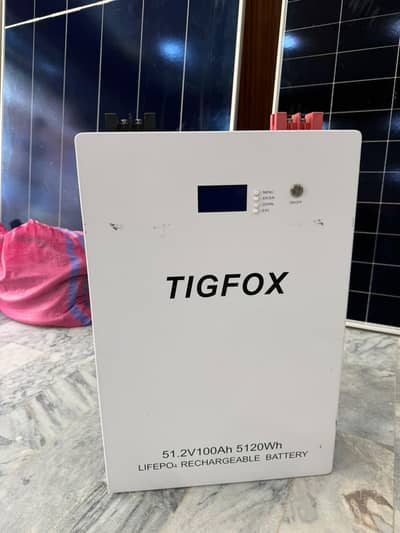 TIGFOX 51.2V 100Ah LiFePO4  | 1 Year Used | 4 Years Warranty Remaining