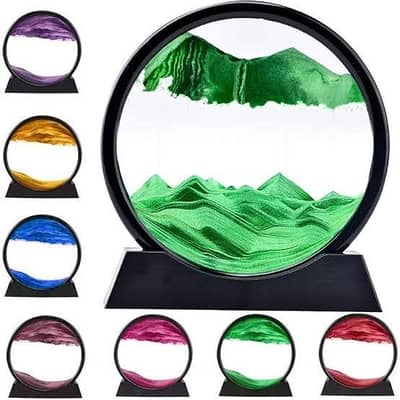 3D Moving Sand Art Frame / Dynamic Sand Picture Desk Ornament