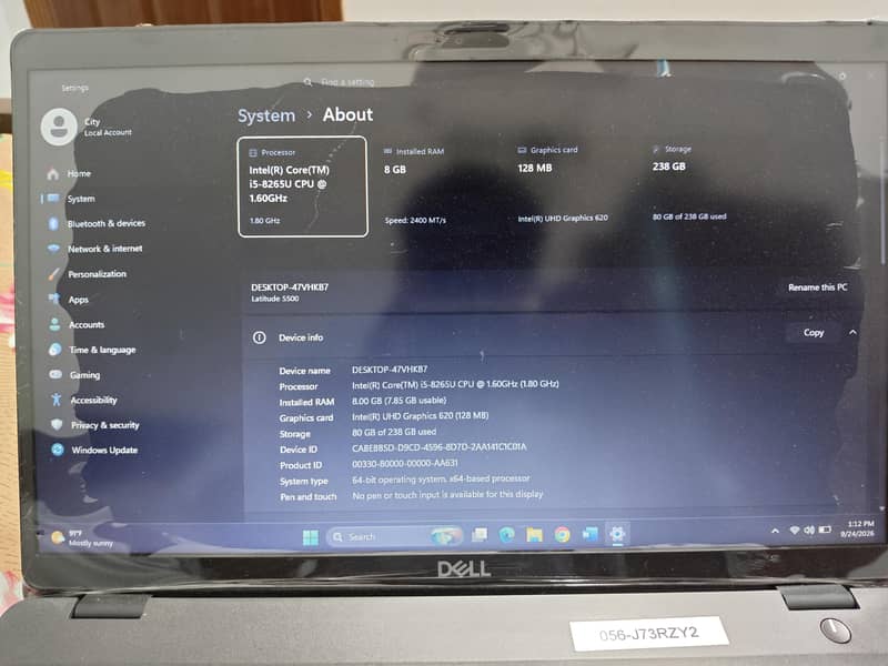 Dell Core i5 8th Generation 3