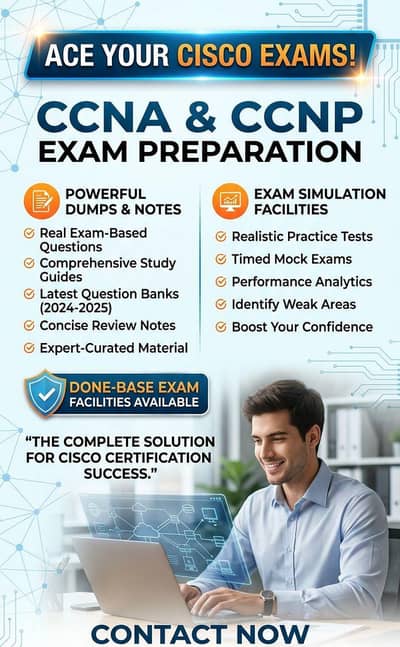 CCNA & CCNP exams done base required