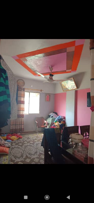 SECTOR 11/A BANK LOAN APPLICABLE BEAUTIFUL SECOND FLOOR CANOPY COMFORT APARTMENT NORTH KARACHI