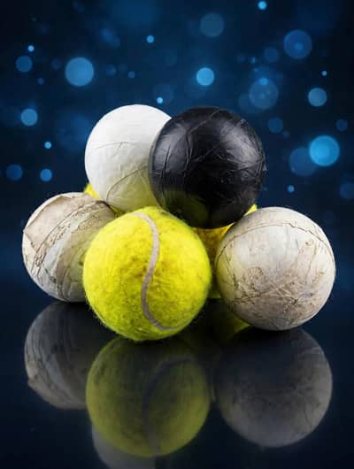 seven balls 3 white tape ball 3ca ball 1back tape ball