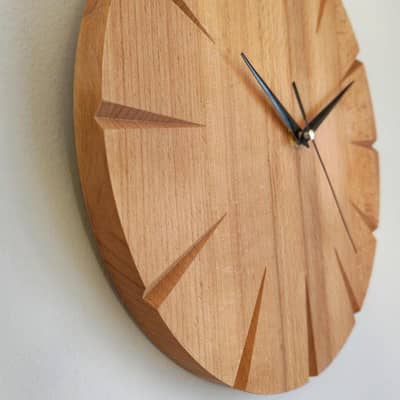 Premium Handmade Wooden Clock - Stylish Minimal Wall Art