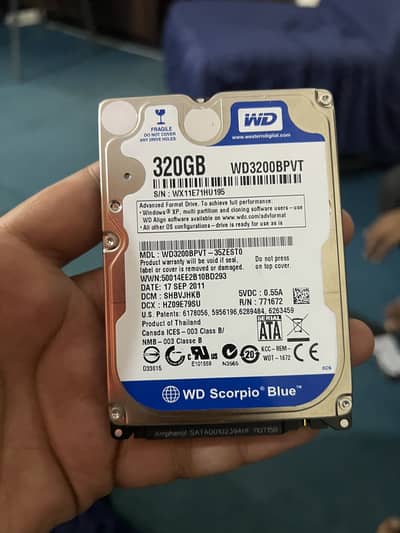 Hard disks internal or external 500 gb /320 / 160 gb /ssd