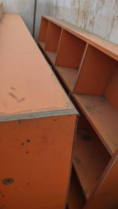 5 shelves racks or 3counter