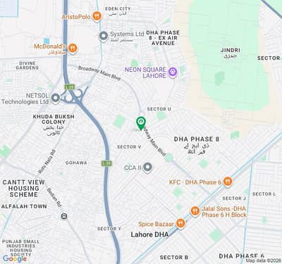 DHA Phase 8 Block V - 1 Kanal Residential Plot For Sale