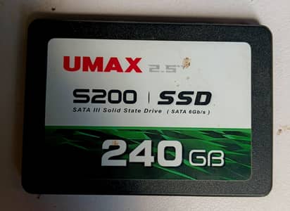 UMAX S200 240GB 2.5" SATA III SSD Health 100%