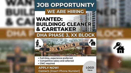 Building caretaker REQUIRED in DHA XX