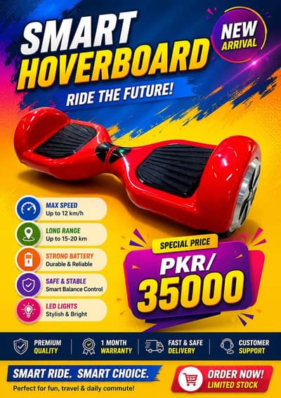 Hoverboard ( branded hover-1)  order only for whatsapps 03482103612