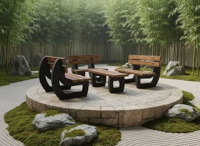 outdoor garden Banch chairs table etc. . .