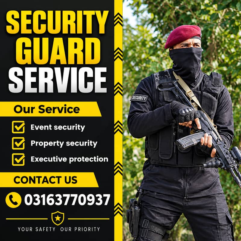 Security Protocol guards | Security Guards Available In Karachi 0