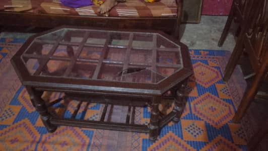 table with side tables