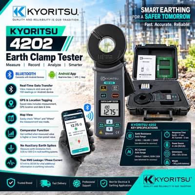 Kyoritsu 4202 Earth Clamp Tester | Ground Resistance