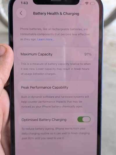 iPhone 12 pta approved 91 battery health