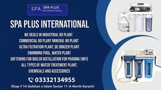 Spa Plus International Domestic, Commercial, Industrial RO Plants