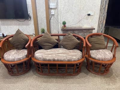 Wooden Sofa , 4 seater